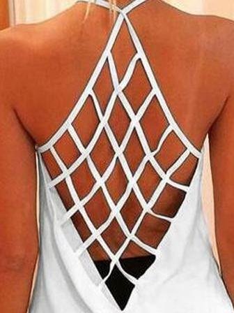 Summer Hollow Back Top - LuckyFash™