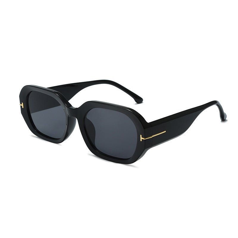 Sunglasses Fashion Irregular Frame Black Sunglasses - LuckyFash™