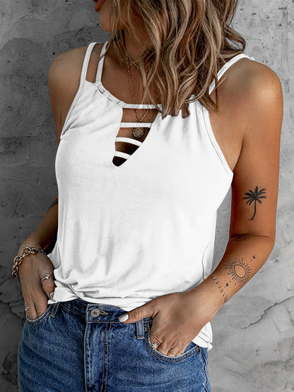 Tank Tops Cutout Camisole Casual Tank Top - LuckyFash™