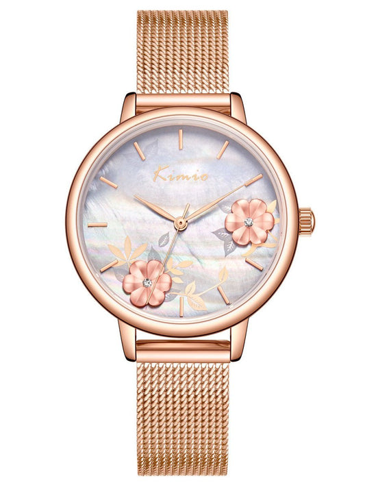 Women's Watches Floating Flower Diamond Simple Waterproof Watch - LuckyFash™