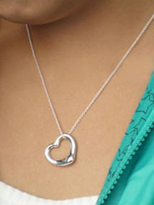 1PC Pendant Necklace Necklace For Women's Daily Alloy Classic Heart - LuckyFash™