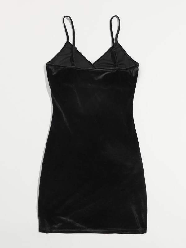 Wrap Detail Velvet Dress - LuckyFash™