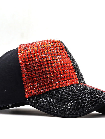 1pcs Summer Men's Women's Baseball Cap Wild Rhinestone Caps Fashion Personality Street Highlights Hip-hop Hats - LuckyFash™