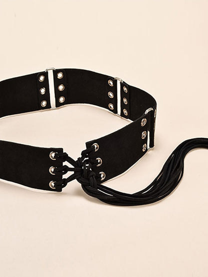 Women's Belt Leather Black Khaki Brown Coffee Wide Belt Outdoor Street Daily Holiday Pure Color / Vintage / Spring / Summer / Fall / Winter - LuckyFash™
