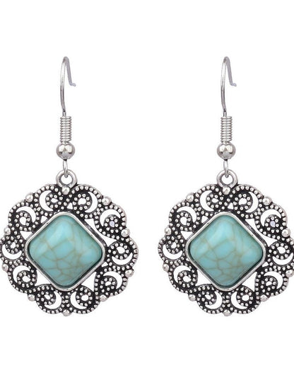 1 Pair Hanging Earrings For Women's Daily Alloy Classic Totem Series - LuckyFash™