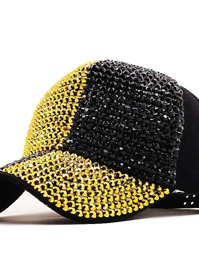 1pcs Summer Men's Women's Baseball Cap Wild Rhinestone Caps Fashion Personality Street Highlights Hip-hop Hats - LuckyFash™