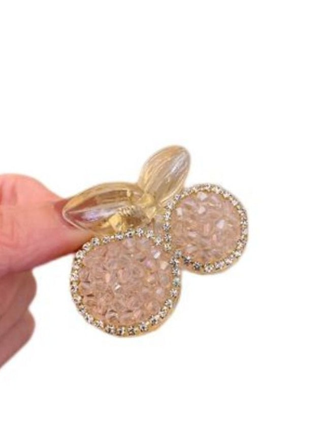 1 Pc Hair Claw Clips with Rhinestone ABS Nonslip  Hair Clips Strong Hold Hair Jaw Clips Small Hair Clips French Design Hair Styling Accessories for Women Girls - LuckyFash™