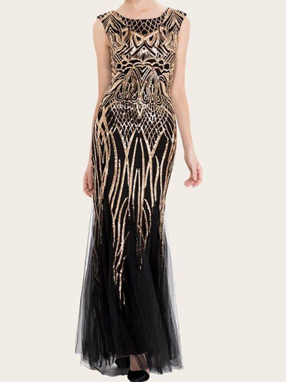 Zip Back Sequin Prom Dress - LuckyFash™