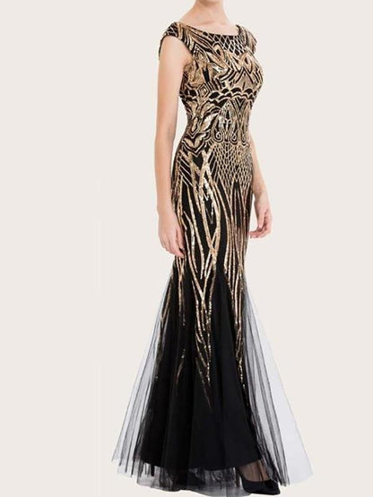 Zip Back Sequin Prom Dress - LuckyFash™