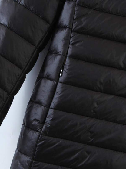 Zip Up Teddy Lined Hooded Padded Coat - LuckyFash™