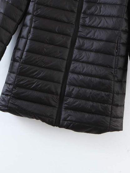 Zip Up Teddy Lined Hooded Padded Coat - LuckyFash™