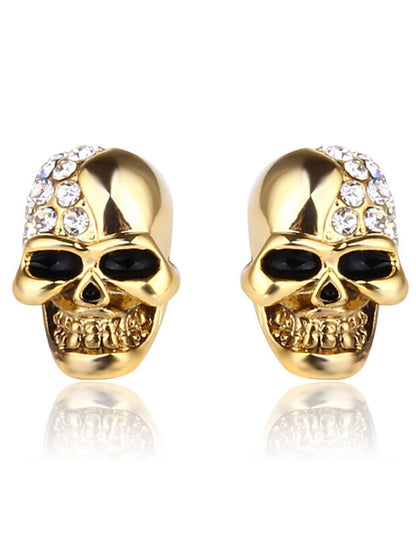 1 Pair Stud Earrings For Women's Daily Festival Alloy Classic Skull - LuckyFash™