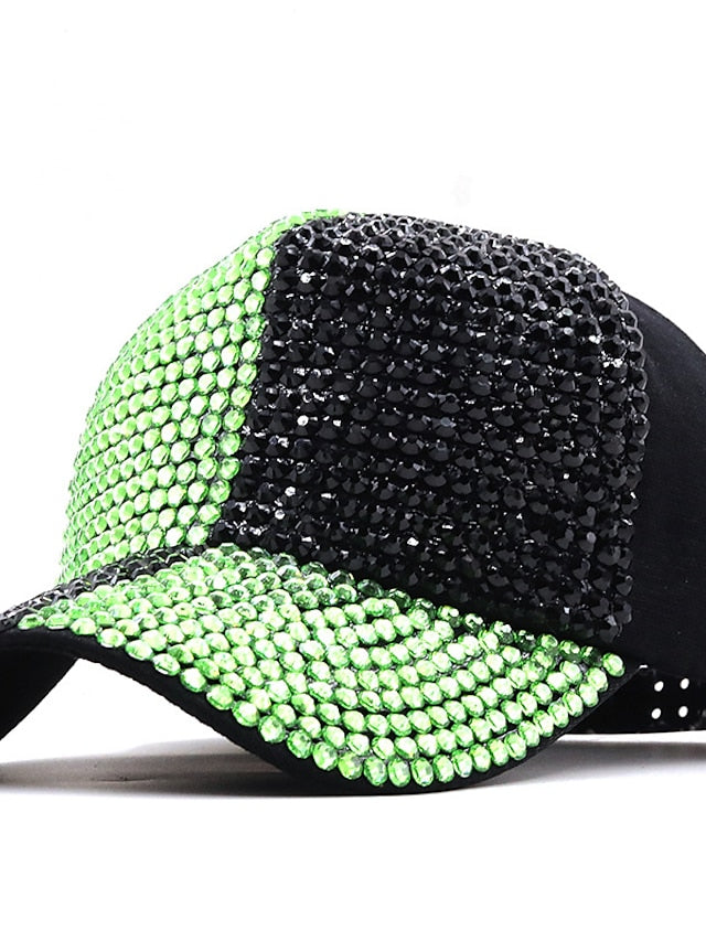 1pcs Summer Men's Women's Baseball Cap Wild Rhinestone Caps Fashion Personality Street Highlights Hip-hop Hats - LuckyFash™