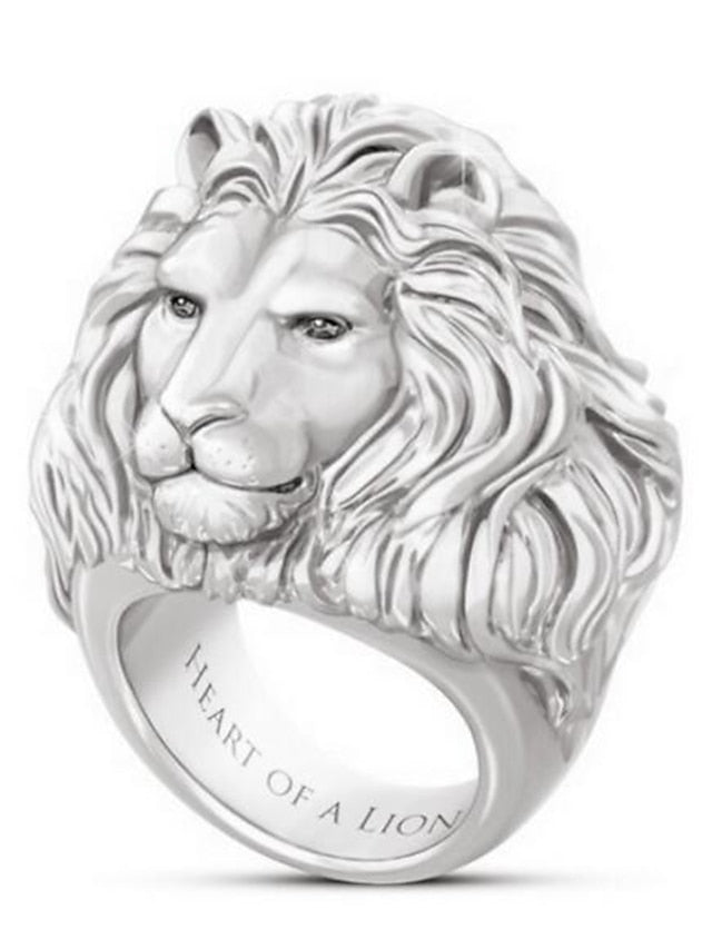 1PC Ring For Men's Women's Holiday Date Alloy Classic Lion - LuckyFash™