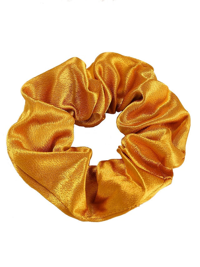 1pc Women's Hair Ties Hair Tie For Street Holiday Festival Head Handmade Resin Fabric Rubber White Gray Yellow - LuckyFash™